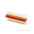 Conector de paso de 2,0 mm, fila doble, recto, ROJO